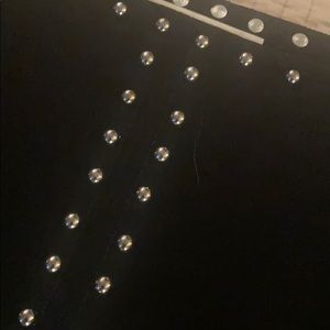 Suede Leather Studded Poncho